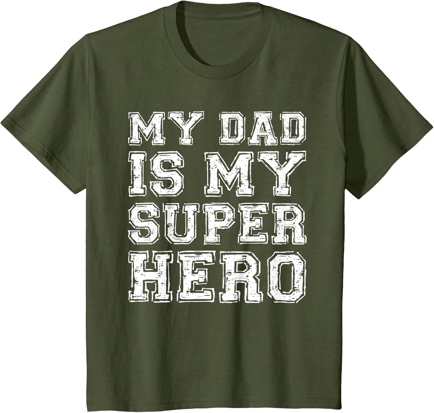 My Dad is My Superhero Shirt Kids Boy Girl Fathers Day