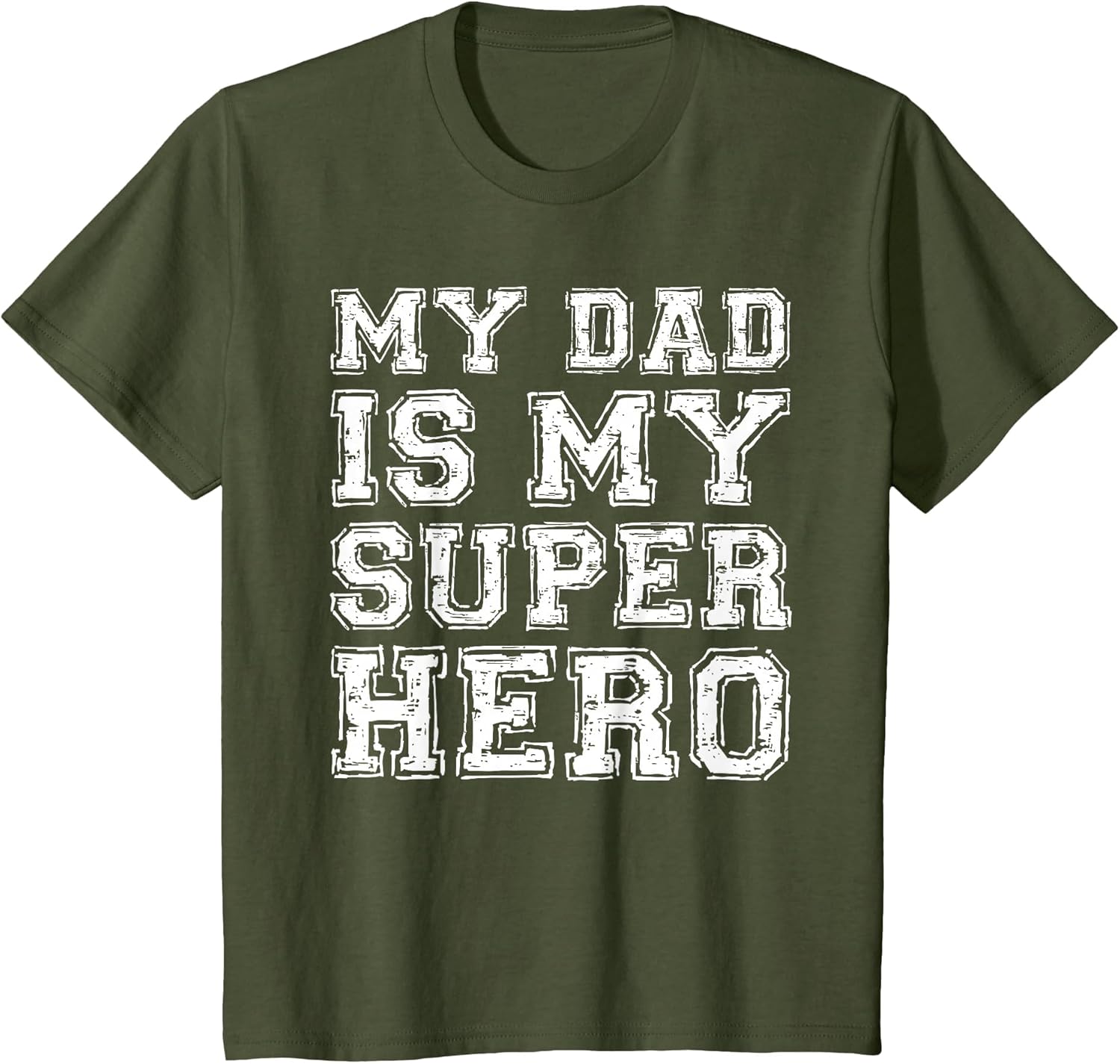 My Dad is My Superhero Shirt Kids Boy Girl Fathers Day
