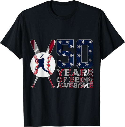 50 Years of Being Awesome Baseball 50TH Birthday
