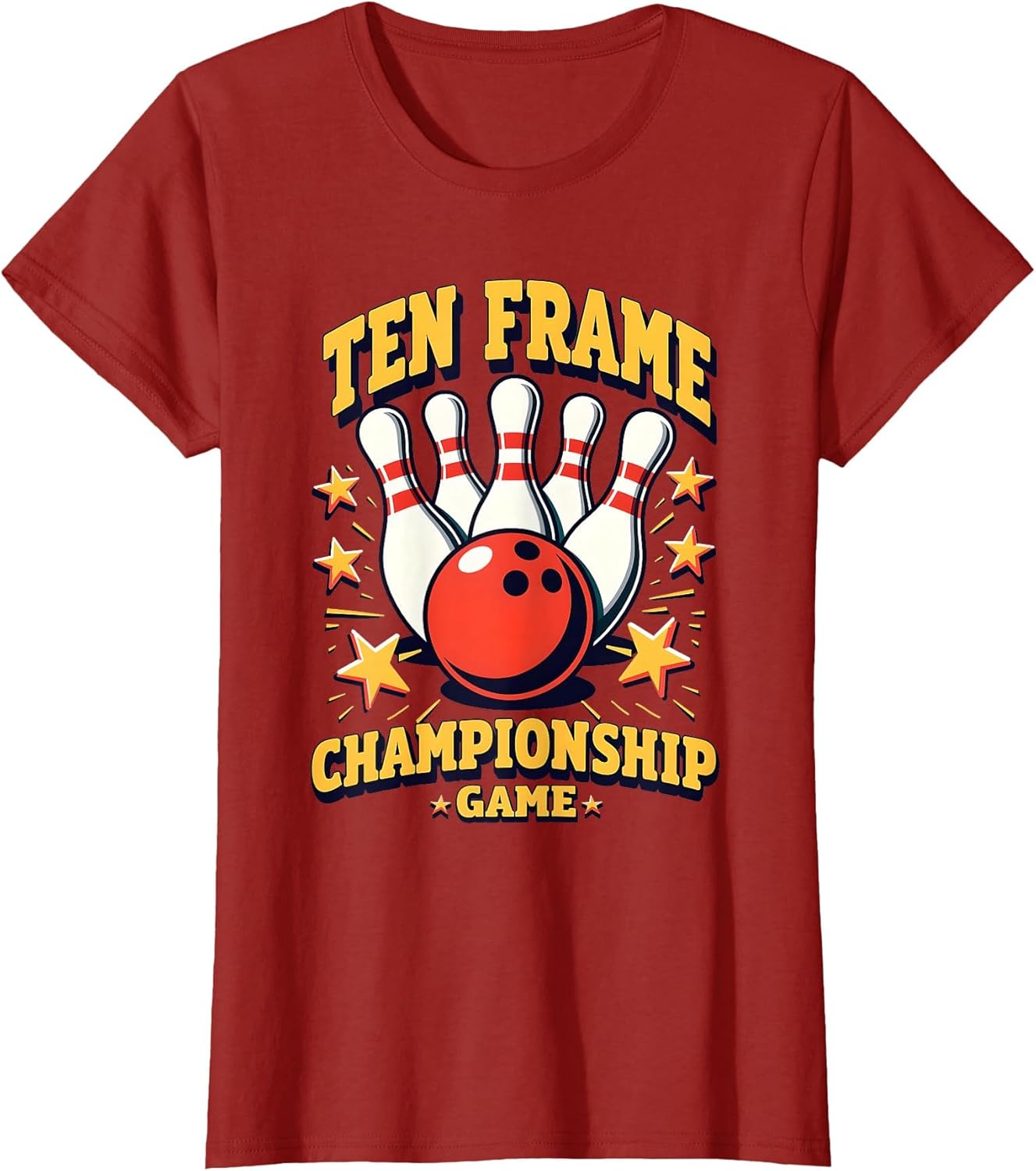 Ten Frame Championship Game Bowling Design