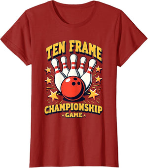 Ten Frame Championship Game Bowling Design