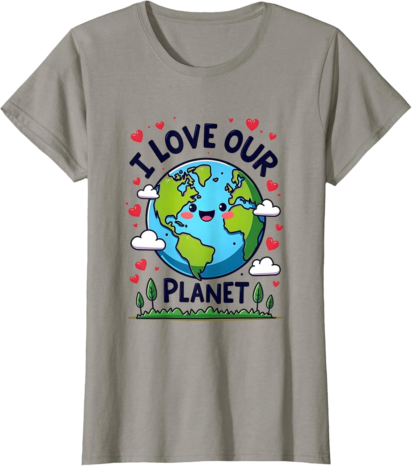 I Love Our Planet Earth Day Graphic Design