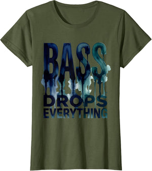 Bass Drops Everything Rock Band Graphic Design