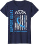 Cousin Type 1 Diabetes Shirt American Flag Support Squad T1D