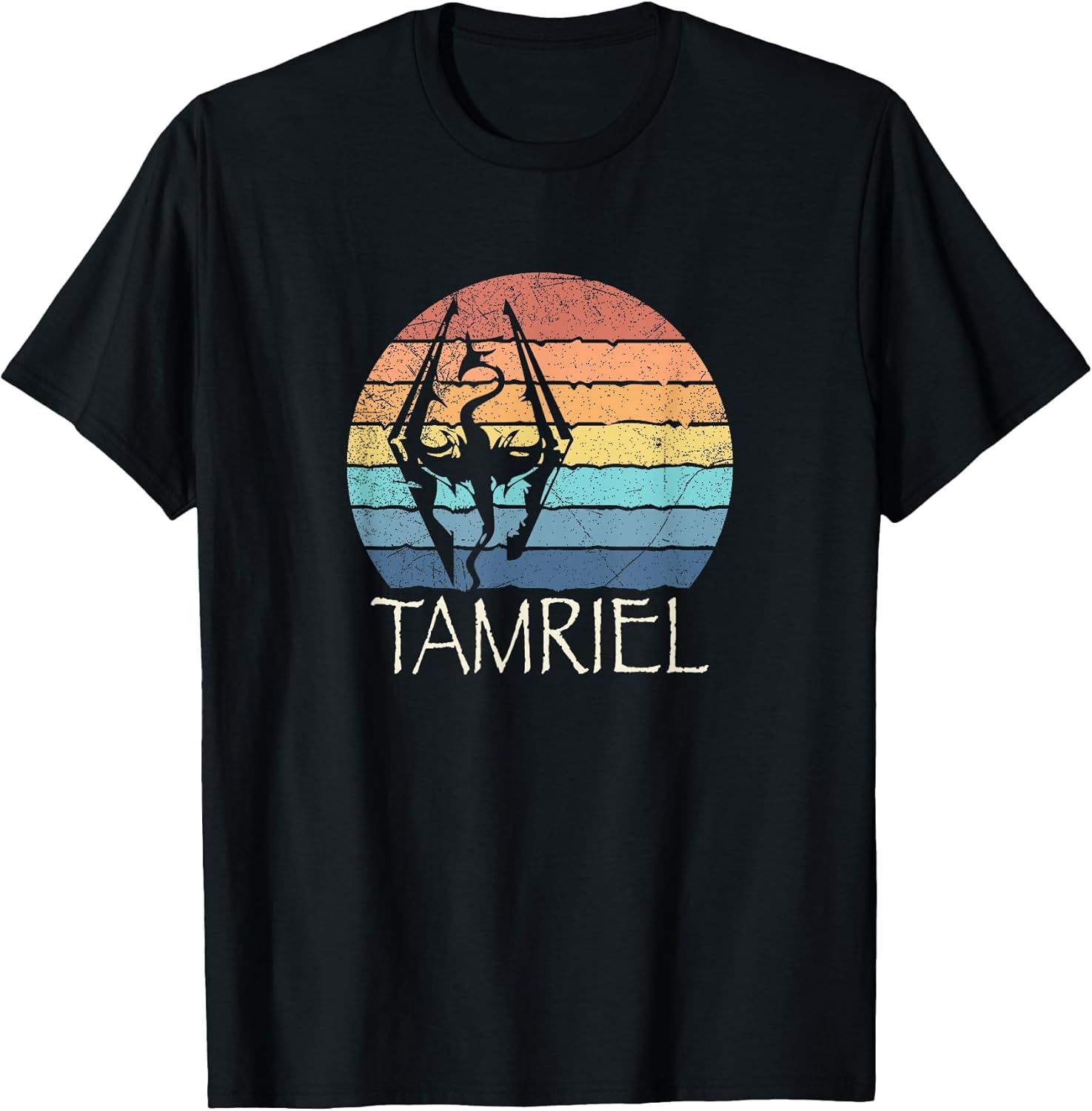 Akatosh: The Tamriel Elder Retro Sunset of The Scrolls Gamer