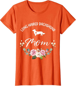 Long Haired Dachshund Dog Mom Silhouette Mother's Day