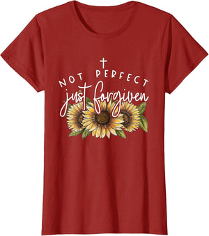 Not Perfect Just Forgiven Sunflower