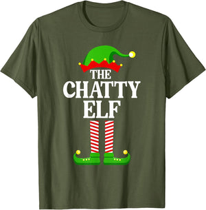Chatty Elf Family Matching Group Funny Christmas