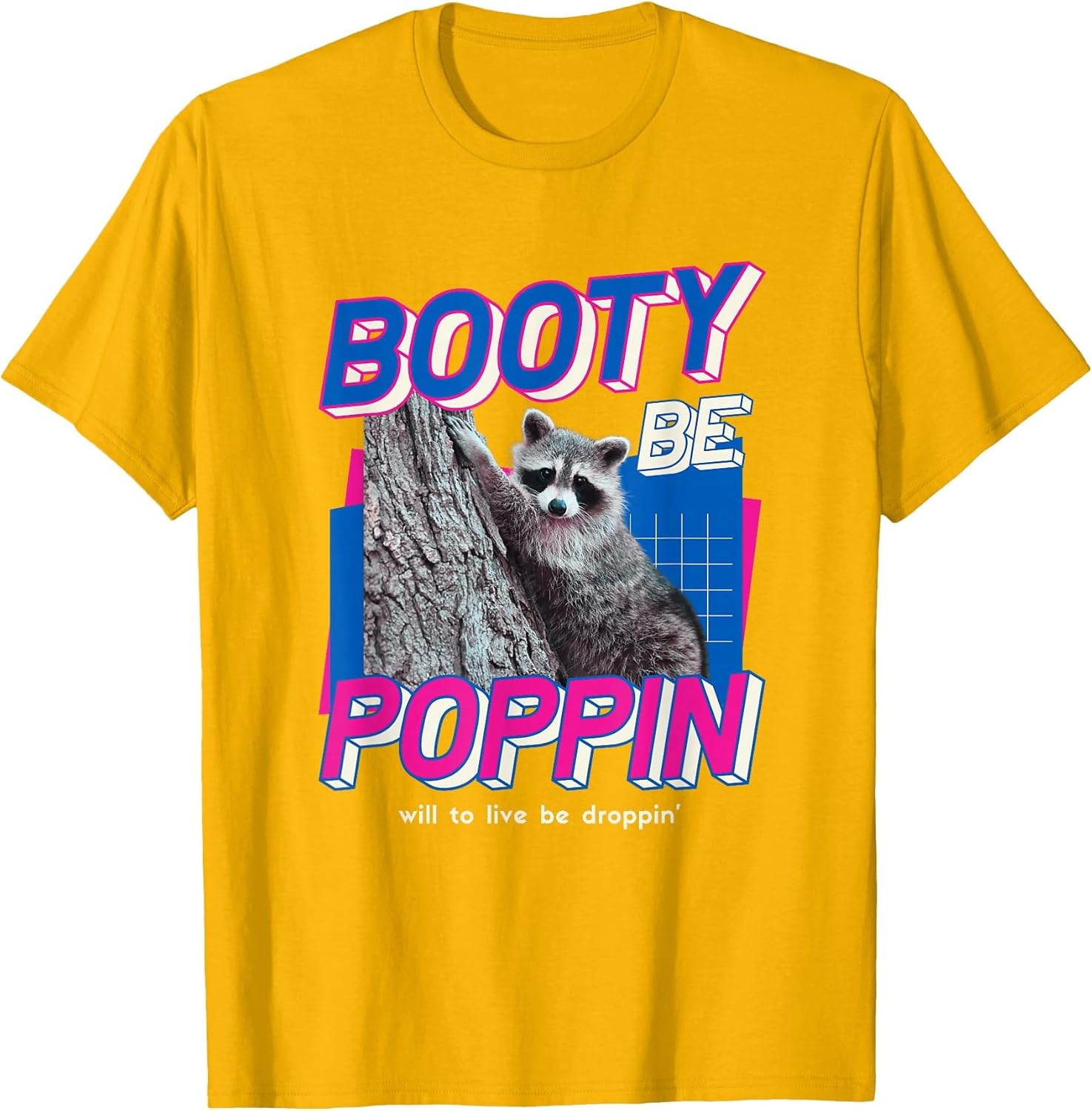 Booty Be Poppin Funny Raccoon Mental Health Meme Pump Cover