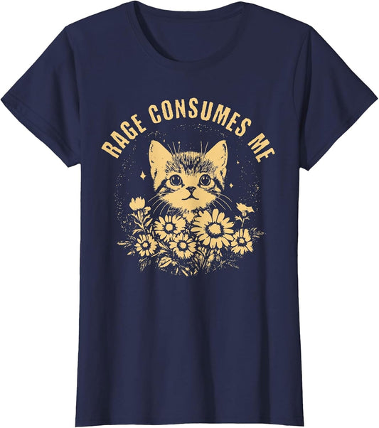 Rage Consumes Me Cute Cat Meme