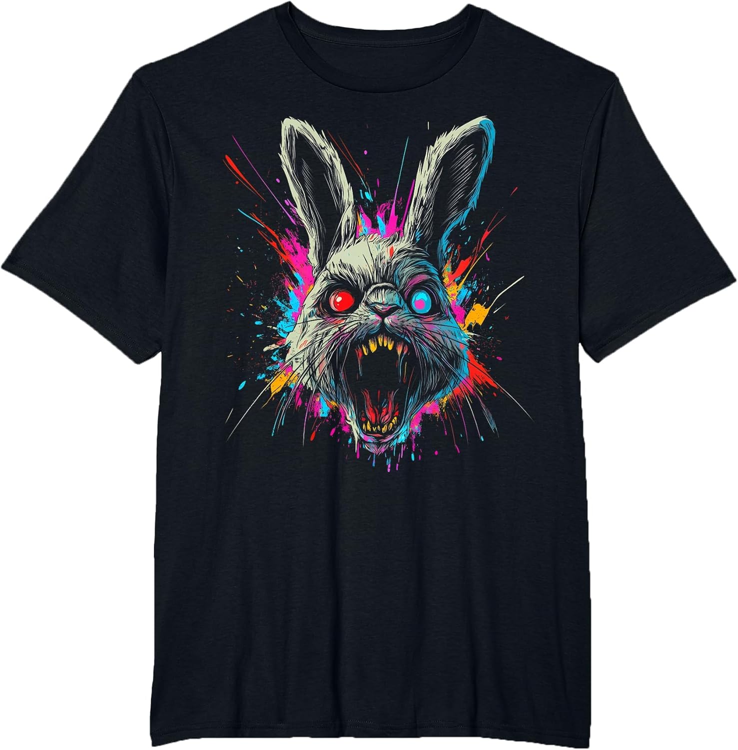 Scary Rabbit Halloween Horror Easter Day Bunny Face Tie Dye