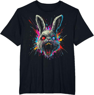 Scary Rabbit Halloween Horror Easter Day Bunny Face Tie Dye