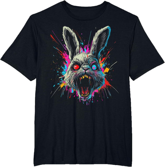 Scary Rabbit Halloween Horror Easter Day Bunny Face Tie Dye