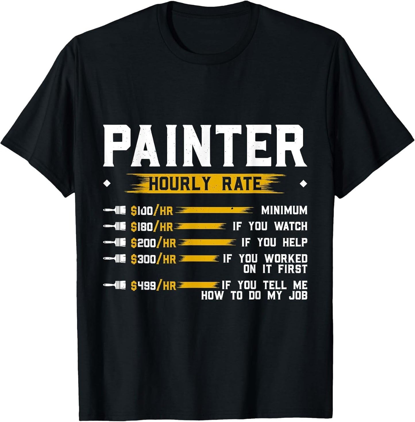 Painter Hourly Rate Funny Painting Professional Painter