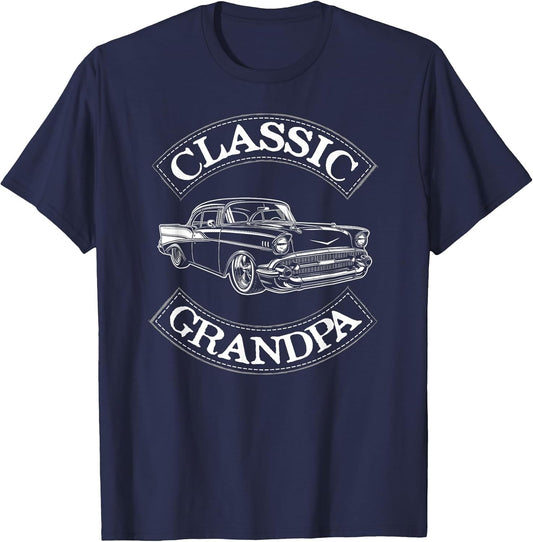 Vintage Classic Car Funny Grandpa