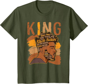 Strong Black King African American Natural Afro Men Boy