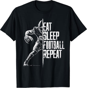Eat Sleep Football Repeat Football Lovers Youth Kids Boys