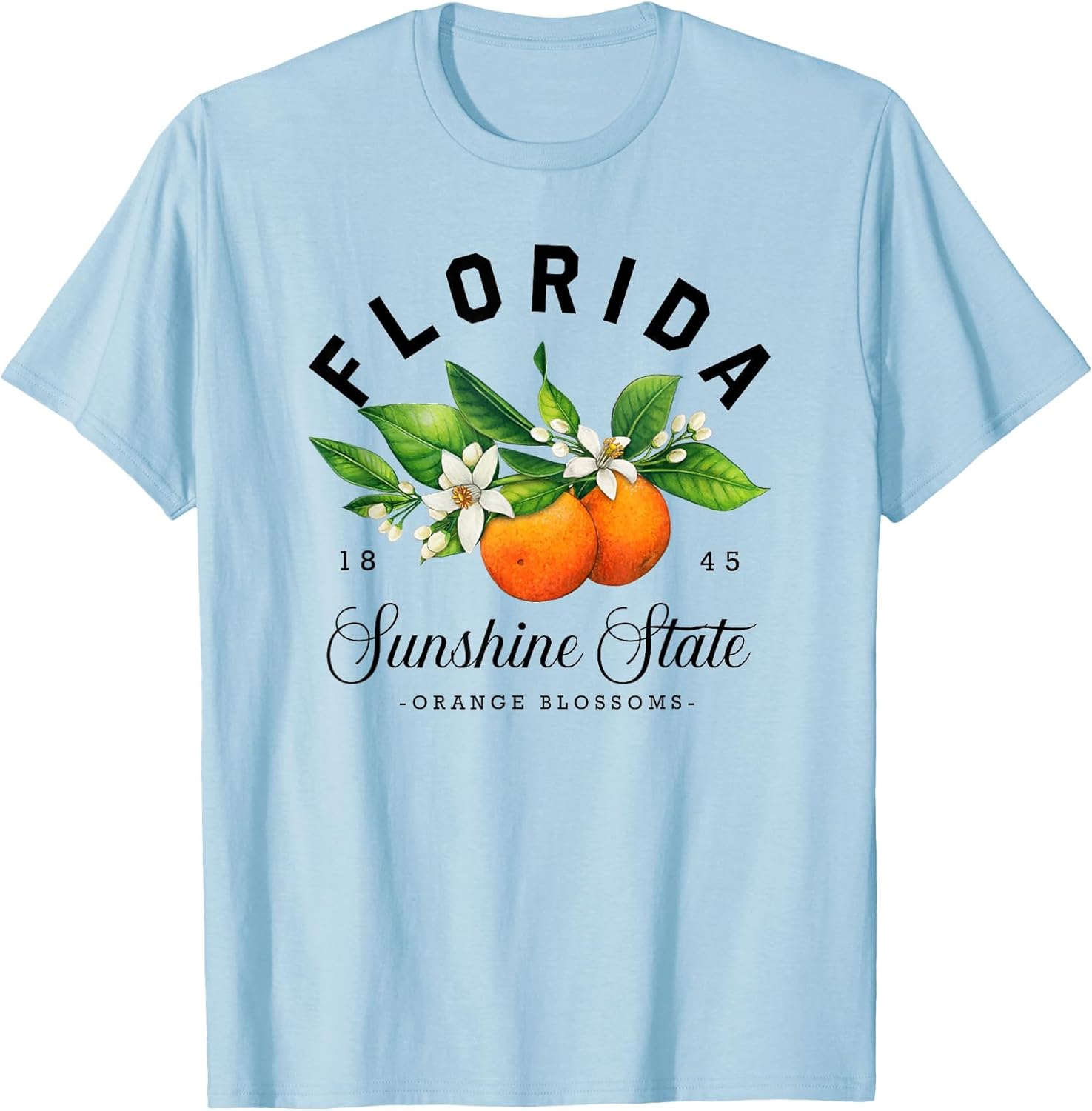 Florida Shirt, Watercolor Orange Blossoms