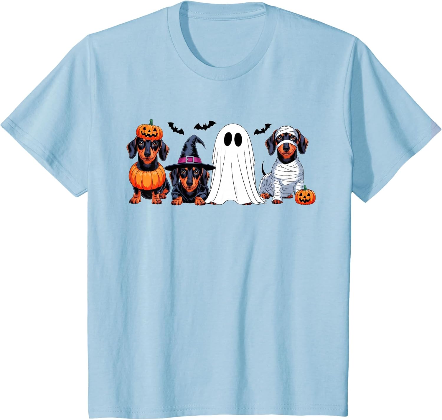 Ghost Witch Mummy Pumpkin Dachshund Dog Halloween Costume