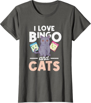 I Love Bingo and Cats Bingo Player Cat Lover