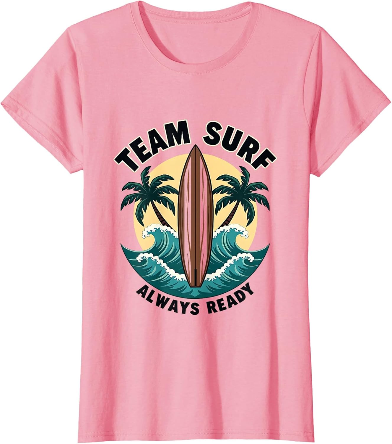 Team Surf Always Ready Ocean Wave Design