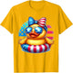 Cool Rubber Duck USA Flag Cute Duckie 4th of July Patriotic