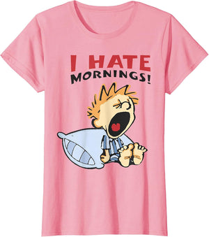 I Hate Mornings Funny Graphic Women Kids