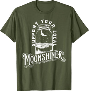 Support Your Local Moonshiner Funny Moonshine Jar Vintage