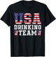 USA Drinking Team Funny Drinking Beer Lover 4th of July