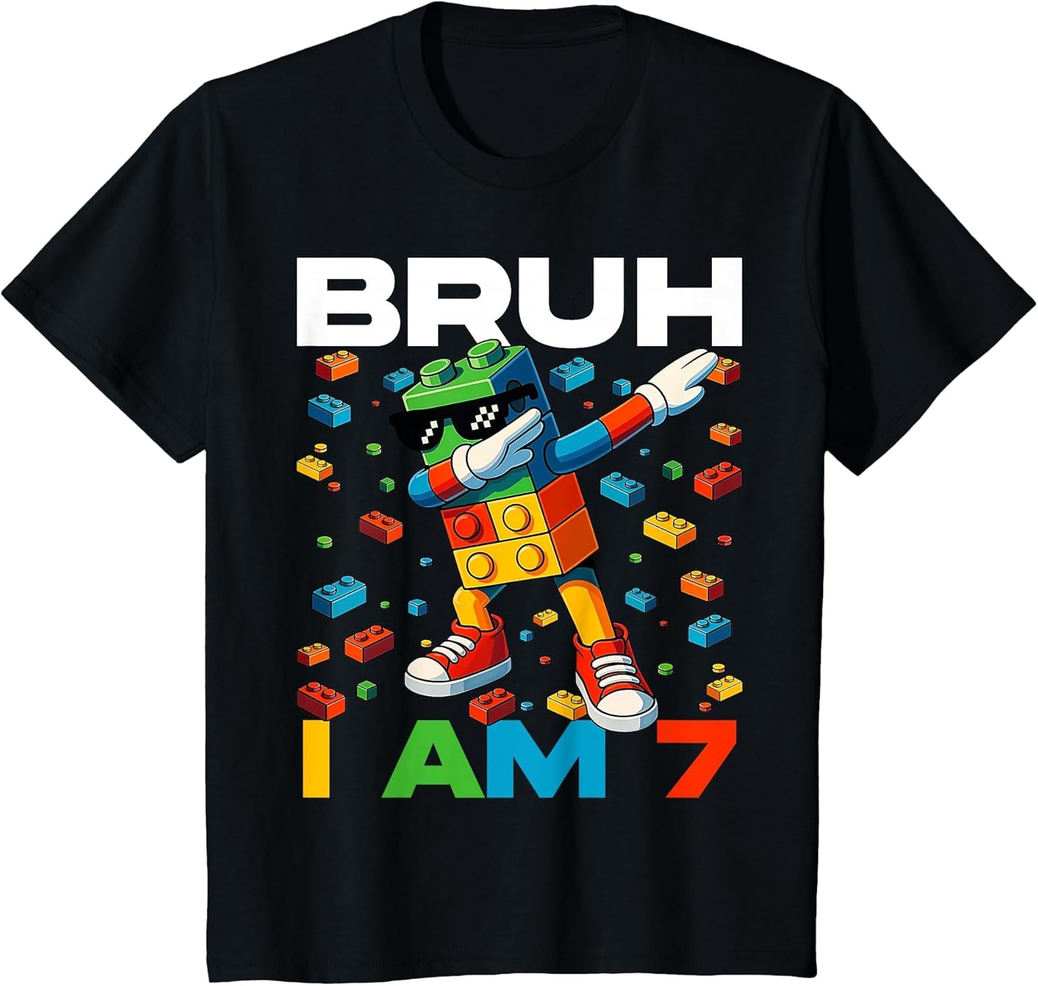 Master Builder Blocks Bricks Bruh It's My 7th Birthday