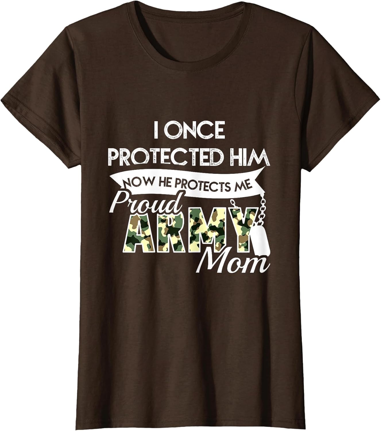 I Once Protected Him Now He Protects Me Proud Army Mom Shirt