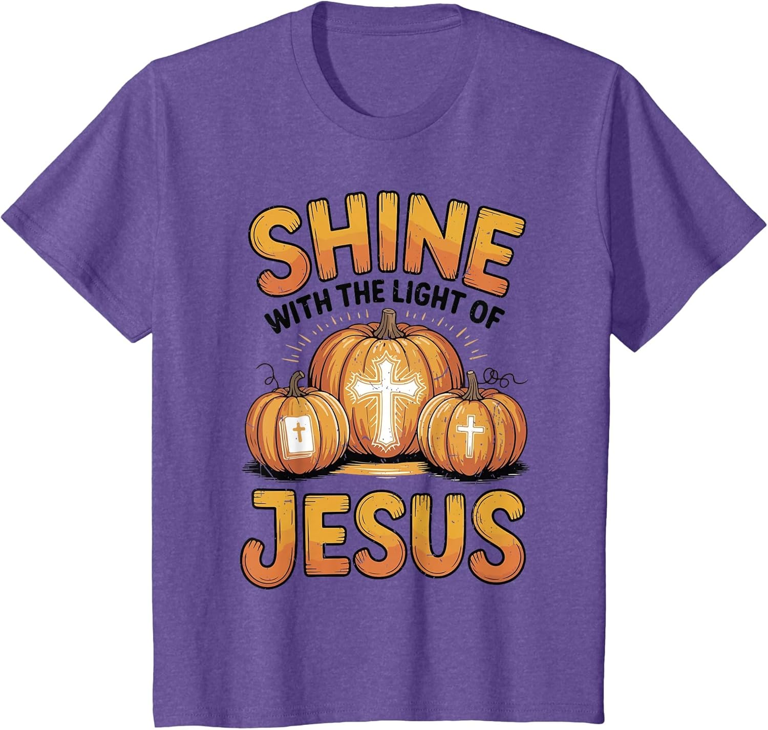 Kids Shine with The Light of Jesus Funny Christian Halloween