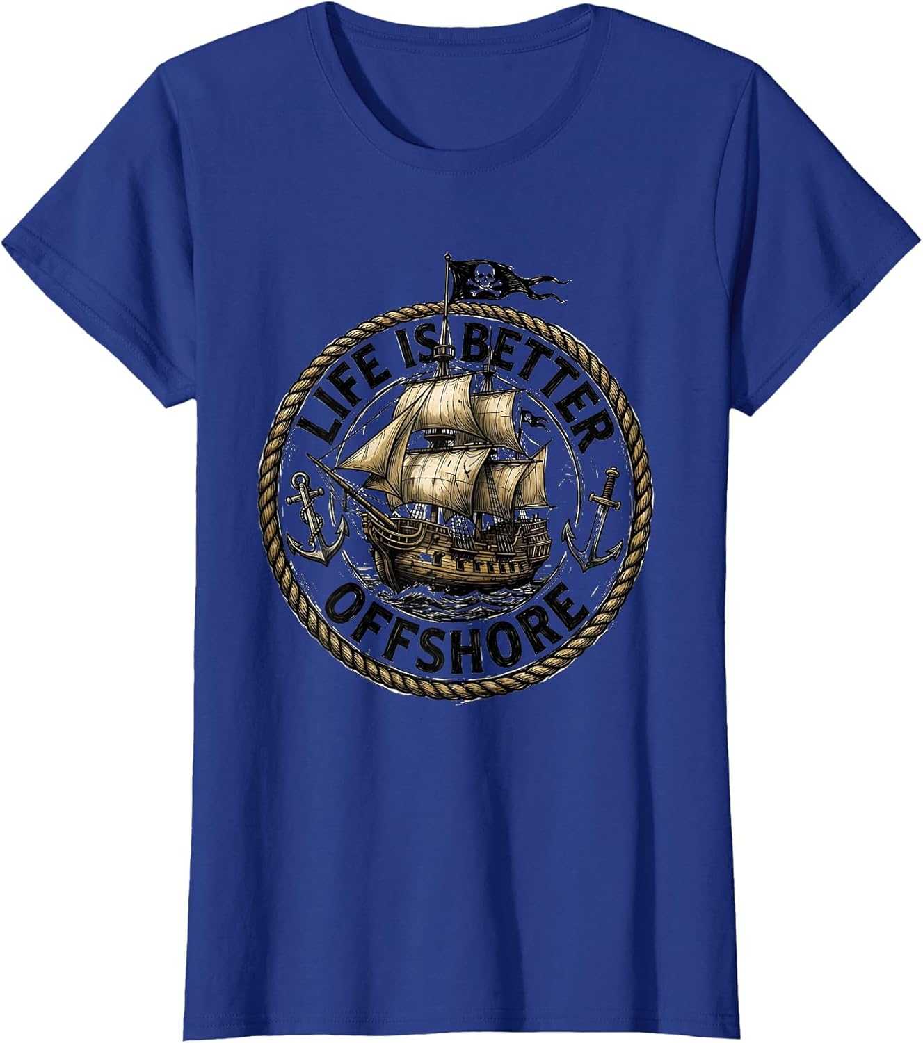 Life Is Better Offshore Pirate Adventure Design