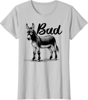 Funny Bad Ass Donkey Shirt Badass Donkey Retro Donkeys Meme