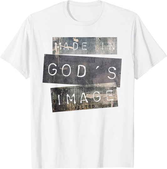 Made in God's Image T Shirt Christian Gift