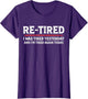 Funny Sarcastic Quote Re-Tired Definition Lazy Teen Retired