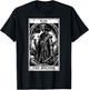 Tarot Card Plague Medical Doctor Magic Occult White on Black