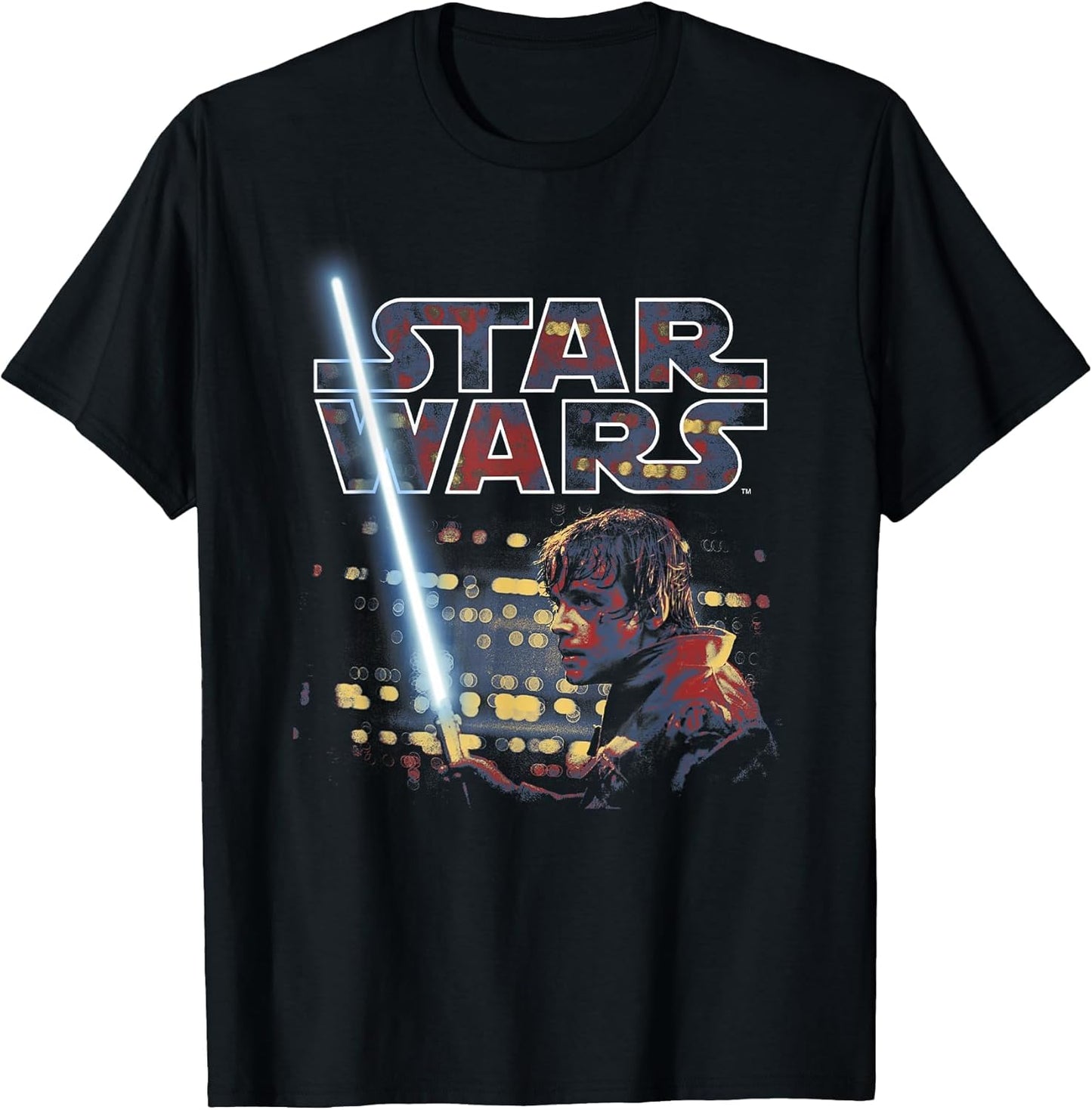 Star Wars Luke Skywalker Battle Scene Portrait Logo