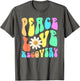 Groovy Peace Love Recovery Celebrate Sober I'm Clean AA NA , Men, Asphalt Grey, 5X-Large