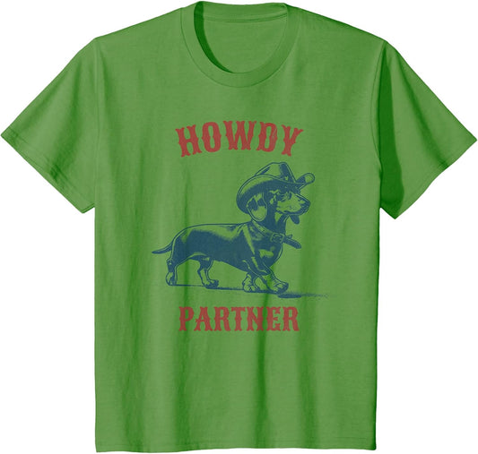 Howdy Partner - Ready for Rodeo - Cowboy Weenie Dachshund