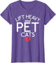 Lift Heavy and Pet Cats Fitness Gym Weightlifting
