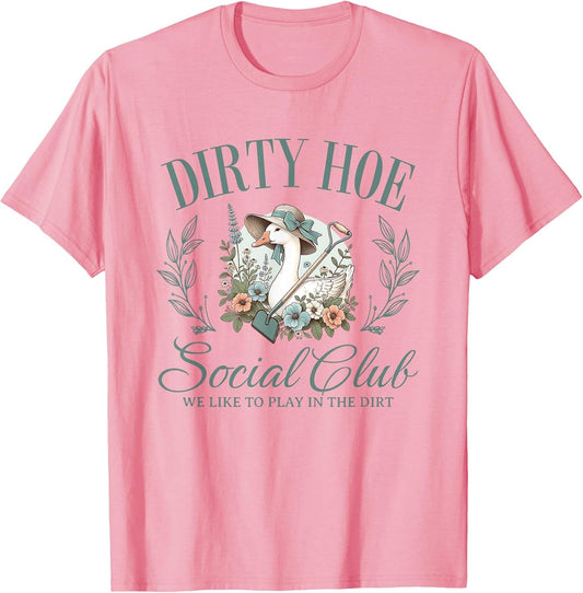 Dirty Hoe Gardening Social Club Retro 1980s Country Goose