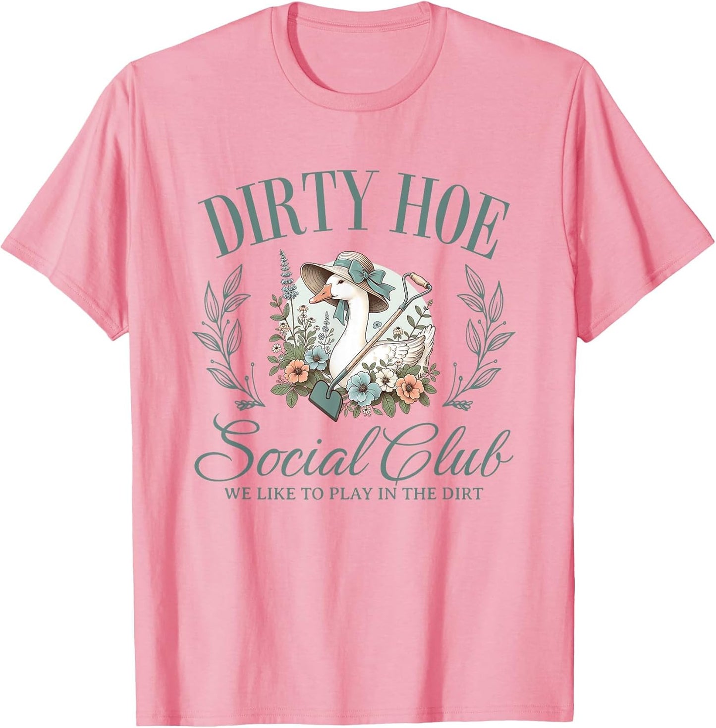 Dirty Hoe Gardening Social Club Retro 1980s Country Goose