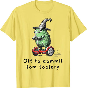 Whimsical Frog Wizard Off to Commit Tom Foolery Frog Meme