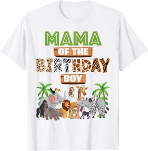 Wild Mama of The Birthday Boy Zoo Safari Jungle Animal