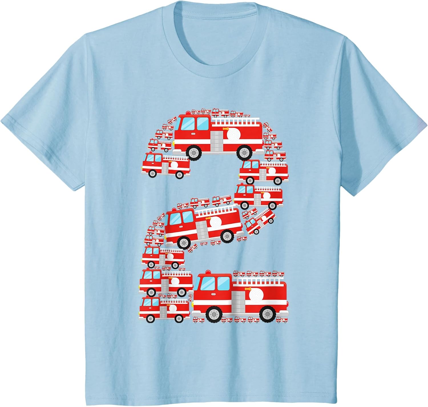 Fire Truck 2nd Birthday Boy 2 Year Old Toddler Firefighter