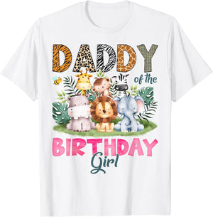 Daddy of The Birthday Girl Safari Jungle Animal Lover