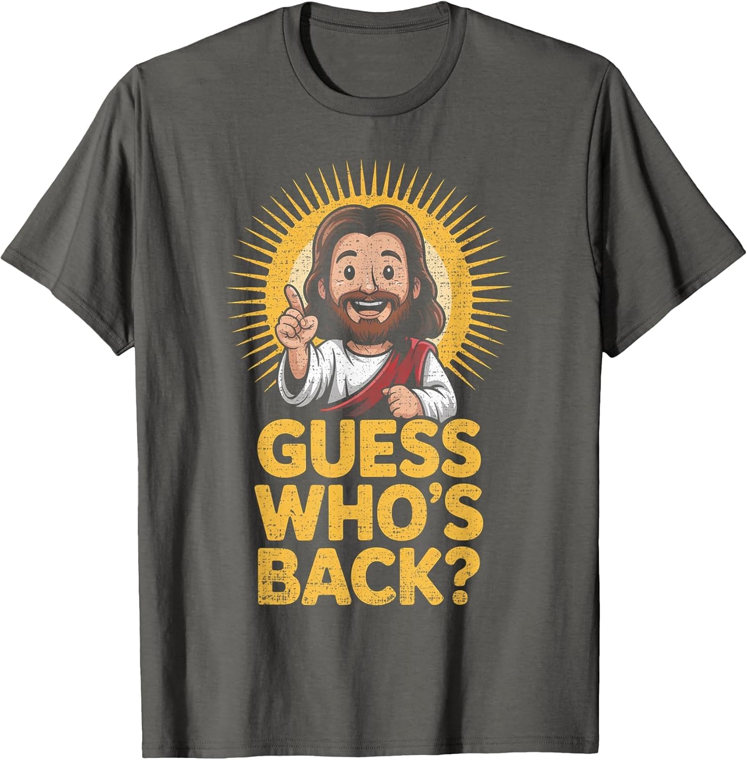 Easter Guess Whos Back Jesus Funny Religious Men Women Kids