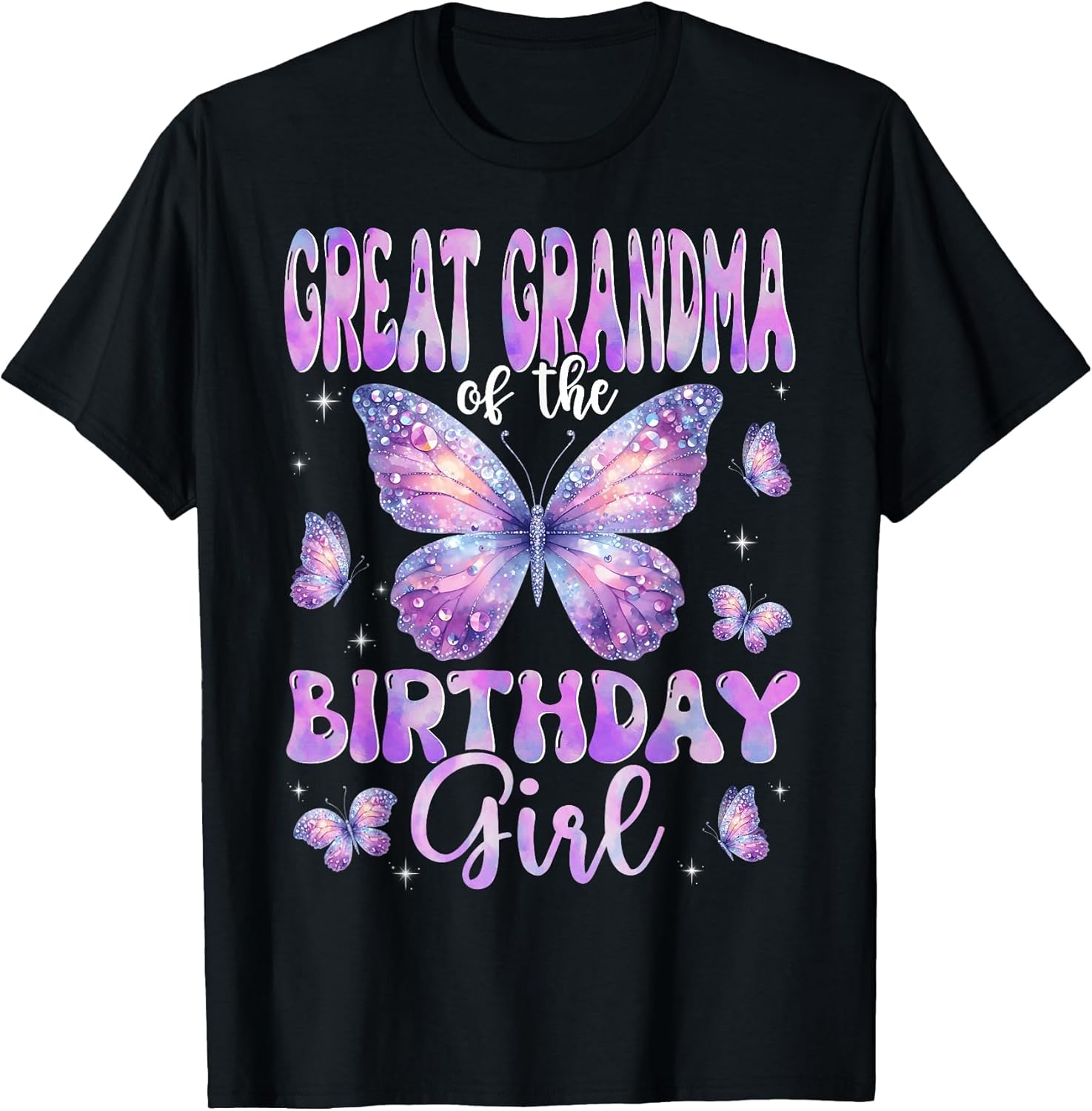 Great Grandma of The Birthday Girl Butterfly Family Matching