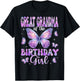 Great Grandma of The Birthday Girl Butterfly Family Matching